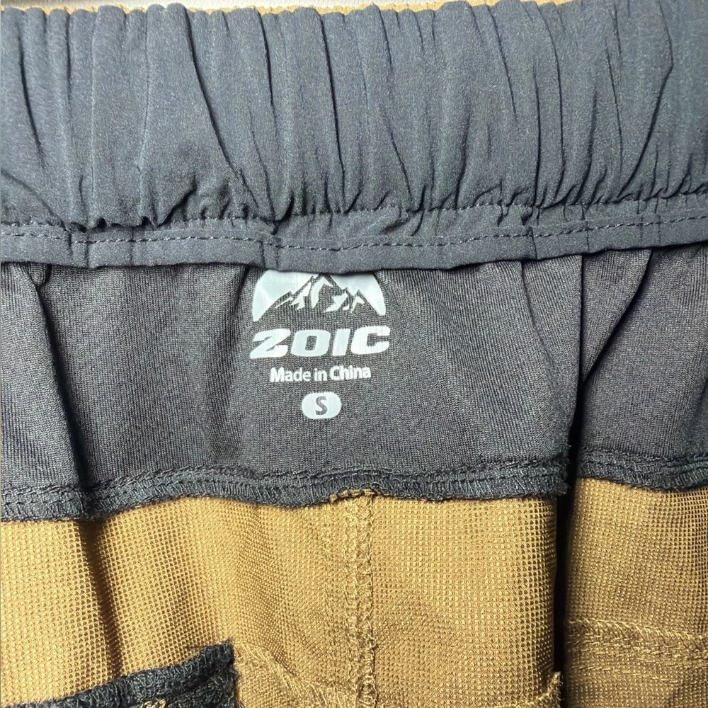 Zoic Men’s Ether Shorts Tan Brown Black Small‎
